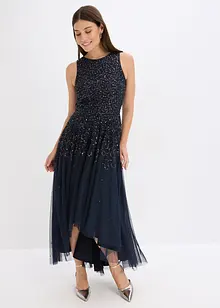Vokuhila-Kleid mit Pailettenstickerei, bonprix Vokuhila-Kleid mit Pailettenstickerei, bonprix