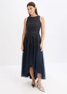 Vokuhila-Kleid mit Pailettenstickerei, bonprix Vokuhila-Kleid mit Pailettenstickerei, bonprix