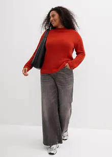 Pull en fine maille 100% coton, bonprix Pull en fine maille 100% coton, bonprix