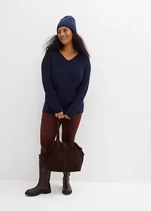Pull en fine maille 100% coton, bonprix Pull en fine maille 100% coton, bonprix
