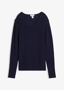 Pull en fine maille 100% coton, bonprix Pull en fine maille 100% coton, bonprix
