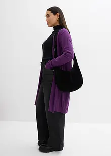 Gilet long en maille, bord roulotté, bonprix Gilet long en maille, bord roulotté, bonprix