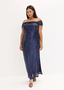 Paillettenkleid mit Carmen-Ausschnitt, bonprix Paillettenkleid mit Carmen-Ausschnitt, bonprix
