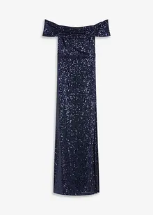 Paillettenkleid mit Carmen-Ausschnitt, bonprix Paillettenkleid mit Carmen-Ausschnitt, bonprix