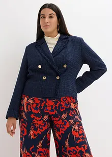 Bouclé-Blazer mit dekorativen Knöpfen, bonprix Bouclé-Blazer mit dekorativen Knöpfen, bonprix