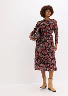 Midikleid aus softem Mesh, bonprix Midikleid aus softem Mesh, bonprix