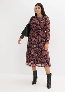 Midikleid aus softem Mesh, bonprix Midikleid aus softem Mesh, bonprix
