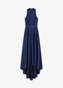 Maxikleid aus glänzendem Satin mit Spitze, bonprix Maxikleid aus glänzendem Satin mit Spitze, bonprix