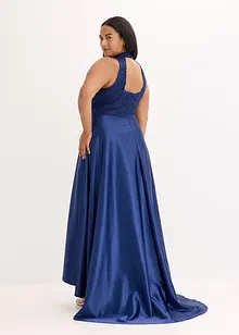 Maxikleid aus glänzendem Satin mit Spitze, bonprix Maxikleid aus glänzendem Satin mit Spitze, bonprix