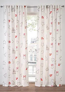 Gardine mit weihnachtlichem Design (1er Pack), bonprix Gardine mit weihnachtlichem Design (1er Pack), bonprix