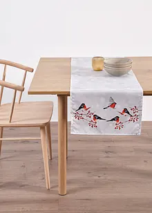 Chemin de table avec oiseaux d’hiver, bonprix Chemin de table avec oiseaux d’hiver, bonprix