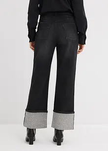 Straight-Jeans High Waist mit Turn Up, bonprix Straight-Jeans High Waist mit Turn Up, bonprix