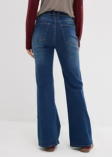 Flared-Jeans High Waist mit Nietenbesatz, bonprix Flared-Jeans High Waist mit Nietenbesatz, bonprix
