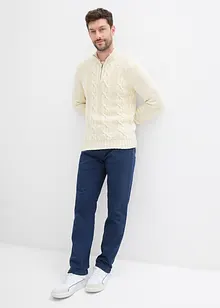 Pantalon extensible regular à doublure chaude en flanelle, droit, bonprix Pantalon extensible regular à doublure chaude en flanelle, droit, bonprix