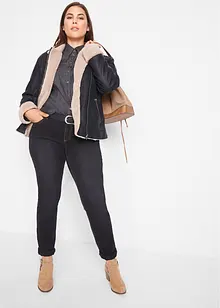 Lederimitat-Jacke, gefüttert, bonprix Lederimitat-Jacke, gefüttert, bonprix