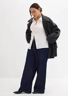 Wide Leg Jeans Mid Waist, bonprix Wide Leg Jeans Mid Waist, bonprix