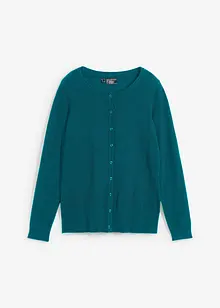 Basic Feinstrickjacke mit recycelter Baumwolle, bonprix Basic Feinstrickjacke mit recycelter Baumwolle, bonprix