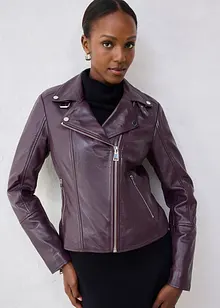 Bikerjacke aus Nappaleder, bonprix Bikerjacke aus Nappaleder, bonprix