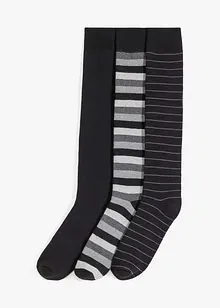 Lot de 3 paires de chaussettes hautes thermiques avec intérieur en éponge douce, bonprix Lot de 3 paires de chaussettes hautes thermiques avec intérieur en éponge douce, bonprix