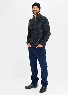 Pantalon loose en velours côtelé, doublure flanelle, droit, bonprix Pantalon loose en velours côtelé, doublure flanelle, droit, bonprix