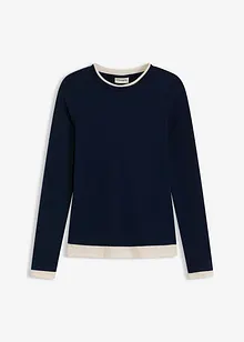 T-shirt manches longues en coton mélangé, bonprix T-shirt manches longues en coton mélangé, bonprix