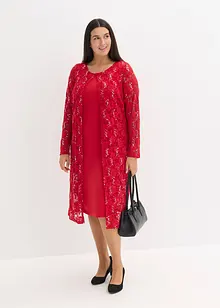 Kleid mit Spitze (2-tlg. Set), bonprix Kleid mit Spitze (2-tlg. Set), bonprix