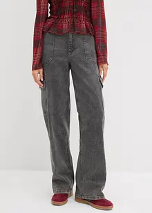 Cargo-Jeans, High Waist, bonprix Cargo-Jeans, High Waist, bonprix