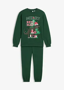 Sweatshirt und Sweathose aus reiner Baumwolle (2-tlg.Set), bonprix Sweatshirt und Sweathose aus reiner Baumwolle (2-tlg.Set), bonprix