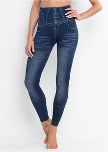 Legging sculptant sans coutures imitation jean, maintien fort, bonprix Legging sculptant sans coutures imitation jean, maintien fort, bonprix