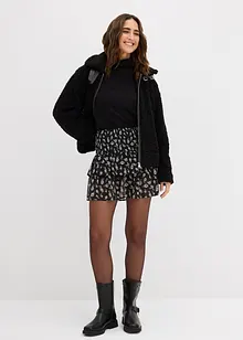 Jupe étagée en crépon texturé, bonprix Jupe étagée en crépon texturé, bonprix