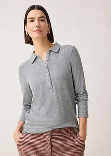 Poloshirt mit Woll-Anteil, bonprix Poloshirt mit Woll-Anteil, bonprix