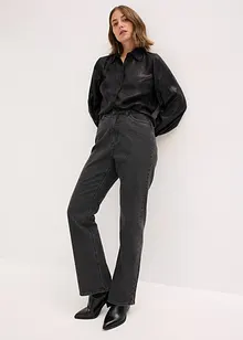 Hemdbluse aus glänzendem Satin, bonprix Hemdbluse aus glänzendem Satin, bonprix