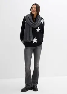 Oversize-Pullover mit Sternendruck, bonprix Oversize-Pullover mit Sternendruck, bonprix