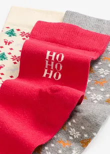 Weihnachtssocken mit Bio-Baumwolle (3er Pack), bonprix Weihnachtssocken mit Bio-Baumwolle (3er Pack), bonprix