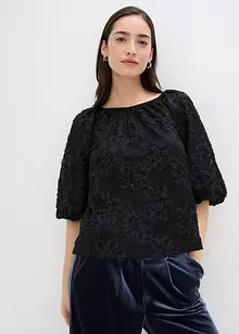 Blouse à motif floral texturé, bonprix Blouse à motif floral texturé, bonprix