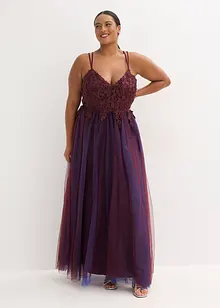 Maxikleid aus zartem Tüll mit Spitze, bonprix Maxikleid aus zartem Tüll mit Spitze, bonprix
