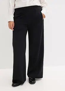 Pantalon en jersey milano avec taille élastiquée et strass, bonprix Pantalon en jersey milano avec taille élastiquée et strass, bonprix