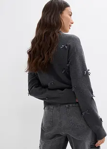 Feinstrickjacke mit Schleifen, bonprix Feinstrickjacke mit Schleifen, bonprix