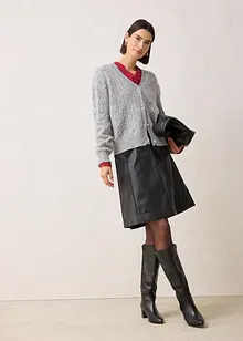 Ajour-Strickjacke mit Wolle, bonprix Ajour-Strickjacke mit Wolle, bonprix