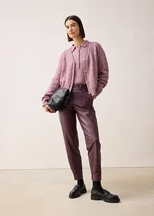 Ajour-Strickjacke mit Wolle, bonprix Ajour-Strickjacke mit Wolle, bonprix