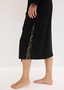 Kimono Morgenmantel mit zarter Glitzerspitze, bonprix Kimono Morgenmantel mit zarter Glitzerspitze, bonprix