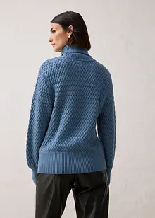 Rollkragenpullover mit Merinowolle, bonprix Rollkragenpullover mit Merinowolle, bonprix