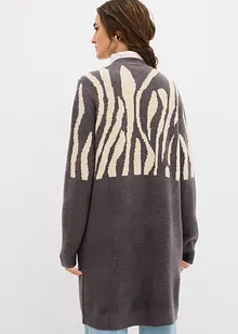 Strickmantel mit Zebra Druck, bonprix Strickmantel mit Zebra Druck, bonprix