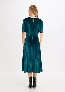 Robe midi en velours doux, bonprix Robe midi en velours doux, bonprix