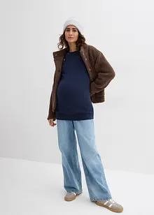 2-in-1 Umstands- und Stillpullover aus reiner Bio-Baumwolle, bonprix 2-in-1 Umstands- und Stillpullover aus reiner Bio-Baumwolle, bonprix