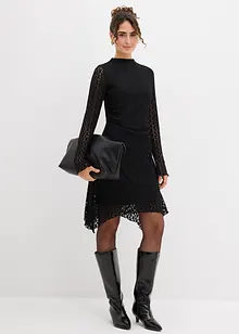 Spitzenkleid mit Zipfelsaum, bonprix Spitzenkleid mit Zipfelsaum, bonprix