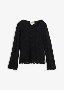 Langarmshirt aus Spitze, bonprix Langarmshirt aus Spitze, bonprix