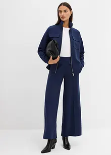 Sweat zippé en matière un peu brillante, bonprix Sweat zippé en matière un peu brillante, bonprix