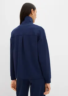 Sweat zippé en matière un peu brillante, bonprix Sweat zippé en matière un peu brillante, bonprix