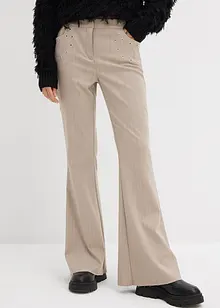 Pantalon flare fluide en viscose mélangée, bonprix Pantalon flare fluide en viscose mélangée, bonprix